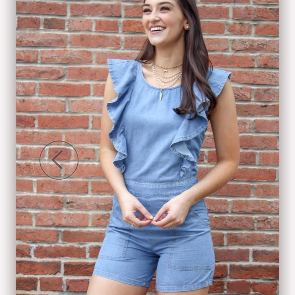 Brand New Chambray Romper